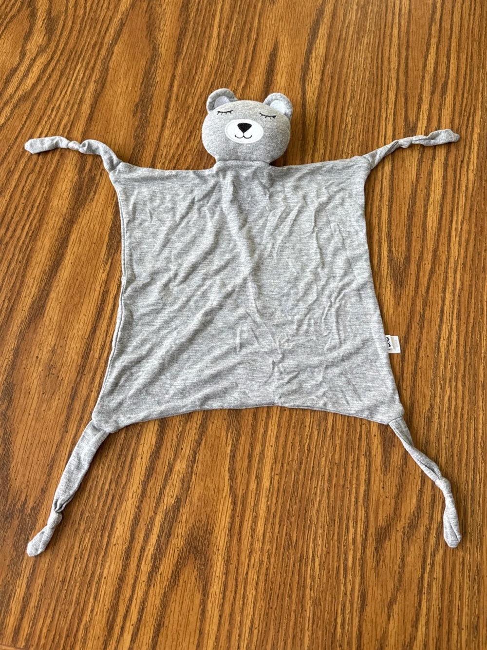 Little Sleepies Bamboo knotted Lovey Security Blanket Gray Sleepyhead Bear